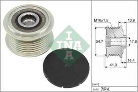 Frihjulskoppling, generator, fiat,iveco, 5801378902, 5801591939, 5801837072, 5801837075, 5802407298