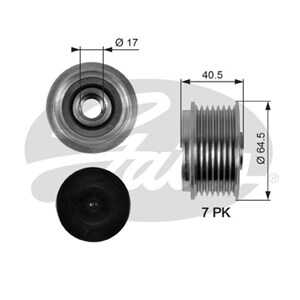 Frihjulskoppling, generator, nissan,opel,renault,renault trucks, 23150-2W200, 23150-2W20A