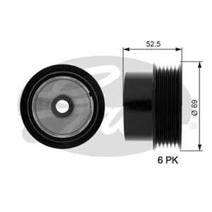 Frihjulskoppling, generator, land rover freelander 2, volvo s60 ii, s80 ii, v60 i, v70 iii, xc60 suv i, xc70 ii, xc90 i, 307113