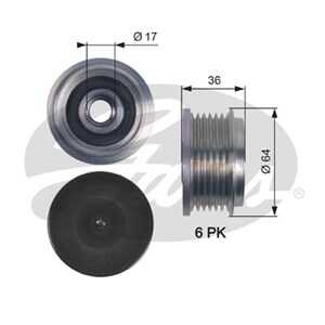 Frihjulskoppling, generator, citroën,fiat,ford,peugeot, 1745661, 77364082, CC1T10300BB