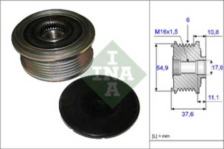 Frihjulskoppling, generator, mercedes-benz, 000 906 38 22, 0009063822, 607 150 00 60, 6071500060, 82 00 459 715, 82 00 459 716,