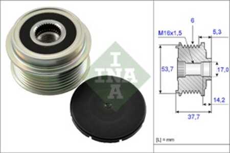 Frihjulskoppling, generator, ford maverick, mazda tribute, 5L8T10300MC, 5L8T-10300-MC, 5L8Z10300MA, 5L8Z-10300-MA, 6L8T10300CB,