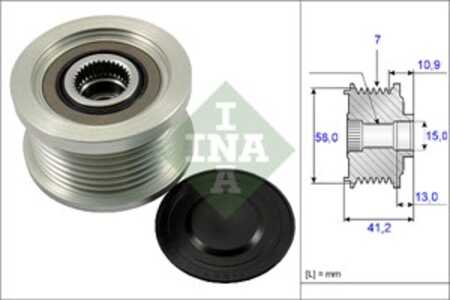 Frihjulskoppling, generator, toyota, 270600L020, 27060-0L020, 270600L021, 27060-0L021, 270600L022, 27060-0L022, 270600L072, 270