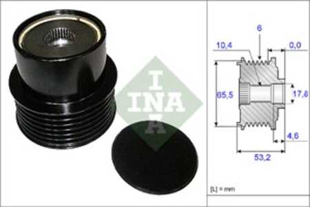 Frihjulskoppling, generator, land rover freelander 2, volvo s60 ii, s80 ii, v60 i, v70 iii, xc60 suv i, xc70 ii, xc90 i, 307509