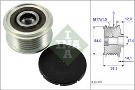 Frihjulskoppling, generator, citroën,ds,peugeot,toyota, 16 080 660 80, 16 100 482 80, 1608066080, 1610048280, 96 060 074 80, 96