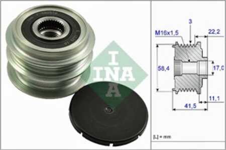 Frihjulskoppling, generator, dacia,renault, 23 10 011 07R, 23 10 037 30R, 23 10 038 37R, 23 10 044 26R, 23 10 083 86R, 23100110