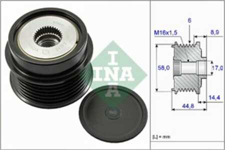 Frihjulskoppling, generator, hyundai,kia, 373002B100, 37300-2B100, 373002B150, 37300-2B150, 373002B350, 37300-2B350, 373002B700