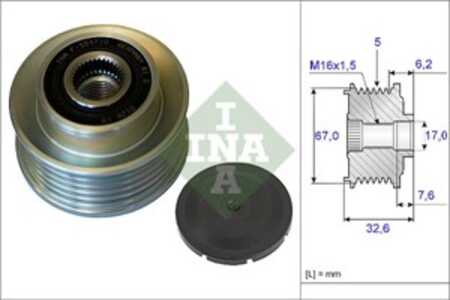 Frihjulskoppling, generator, kia bongo flak/chassi, k2900, 373004X310, 37300-4X310, 373004X351, 37300-4X351, 373224X250, 37322-