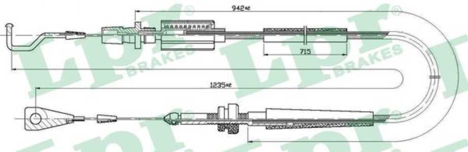 Gasvajer, vw transporter t4 buss, transporter t4 flak/chassi, transporter t4 skåp, 701721555A, 701721555AK, 701721555K