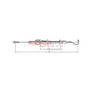 Gasvajer, vw golf ii, passat b3/b4, passat b3/b4 variant, 191 721 555, 3A1 721 555B