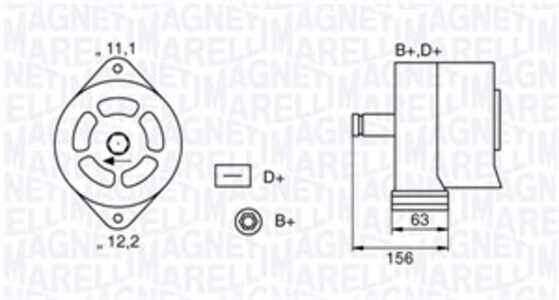 Generator, fiat campagnola, 42498163, 42498164, 42498165, 42498213, 42498271, 4474592, 4475902, 4717509, 4717872, 4738563, 4738