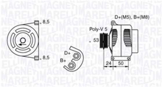 Generator, fiat 500, grande punto, punto, stilo, stilo multi wagon, 51714792, 51859039