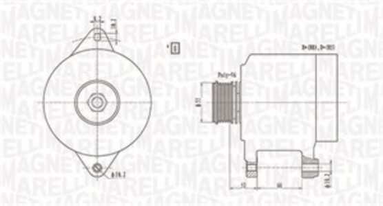 Generator, citroën jumper flak/chassi, fiat ducato buss, ducato flak/chassi, ducato skåp, 98490186