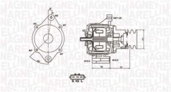 Generator, toyota hiace buss iv, hiace skåp iv, hilux pick-up vi, 2704054280, 2704054300, 2704054310, 2704054370, 2704054380, 2