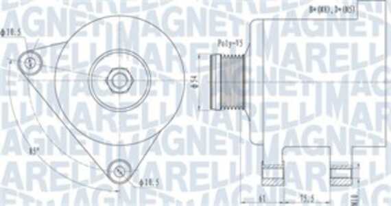 Generator, bmw 3 cabriolet [e46], land rover freelander i, freelander soft top i, mg mg zt, mg zt- t, rover 75, 75 tourer i, GN