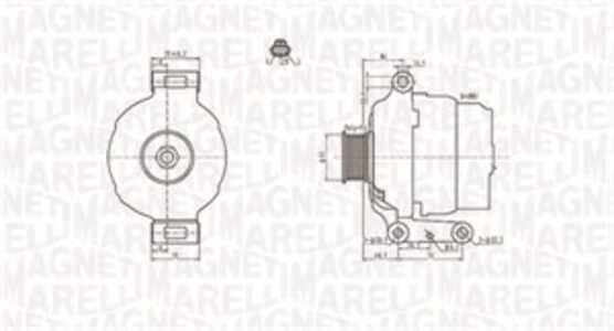 Generator, ford transit buss, transit flak/chassi, transit skåp, 2C1T10300AA, 2C1T10300AB