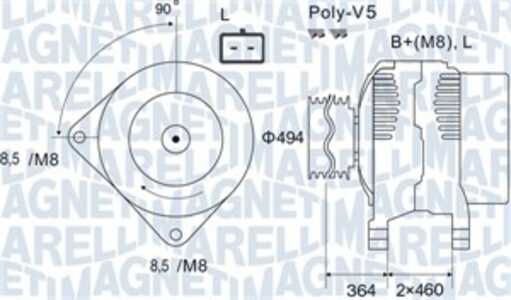 Generator, nissan,opel,renault, 2310000Q0B, 2310000Q1A, 2310000QAL, 2310000QOB, 30620870, 3088362, 4404331, 4412045, 4417846, 7