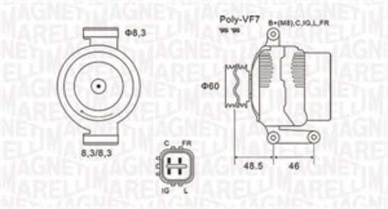 Generator, honda accord vii, accord tourer vii, civic hatchback viii, cr-v iii, 31100RAAA01, 31100RAAA02, 31100RAAA040, 31100RA