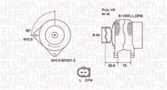 Generator, bmw 3 [e46], 3 compact [e46], 3 touring [e46], x5 [e53], land rover freelander i, freelander soft top i, 12317789980