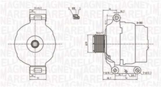 Generator, ford transit buss, transit flak/chassi, transit skåp, 2C1T10300BA, 2C1T10300BB, 4362258, 4461712, YC1U10300EA, YC1U1