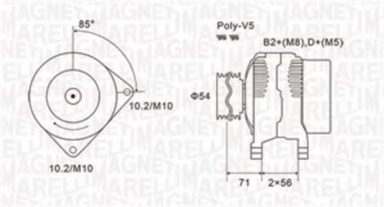 Generator, alfa romeo,fiat,opel, 24447429, 51754153, 6204123, 93174469