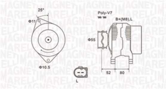 Generator, fiat ducato buss, ducato flak/chassi, ducato skåp, 504009978