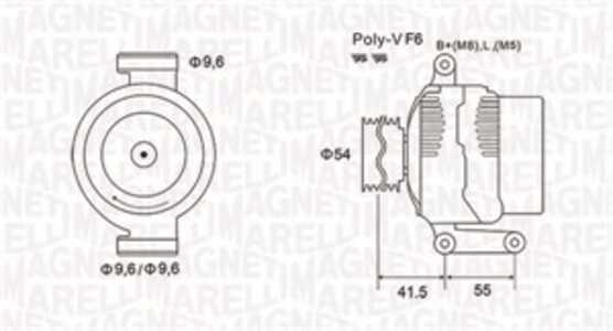 Generator, fiat,lancia,opel,suzuki, 13117278, 13197577, 13256930, 13283343, 3140085, 51718499, 51787208, 51805799, 51854909, 51