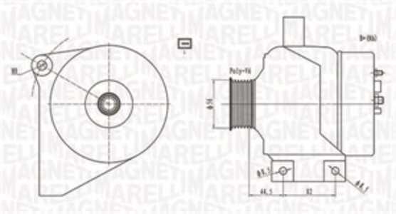 Generator, volvo s60 i, s80 i, v70 ii, xc70 cross country i, xc90 i, 36050268, 8602714, 8651665, 8676499