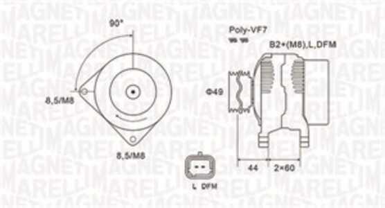 Generator, nissan,opel,renault, 2310000Q0H, 4416689, 4434149, 8200251006, 8200660022, 93169474, 93189013, 93198275