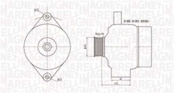 Generator, cadillac bls, bls wagon, saab 9-3, 9-3 cabriolet, 9-3 kombi, 9-3x, 9-5, 9-5 kombi, 12759595, 93169260