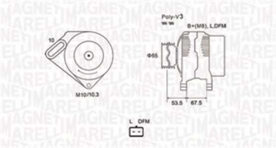 Generator, dacia logan ii, logan mcv ii, sandero, renault clio ii, clio iii, kangoo, kangoo express, thalia i, thalia iii, 2310