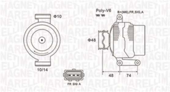 Generator, ford fiesta v, fiesta van v, ka, street ka, 1145715, 1464755, 1479818, 2S6T10300FA, 2S6T10300FB, 2S6T10300FC