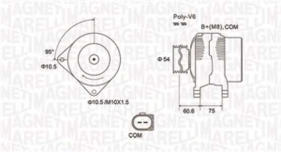 Generator, bmw 5 [e60], 5 touring [e61], 7 [e65, e66, e67], x3 [e83], 12317800308, 12317802928, 7800308