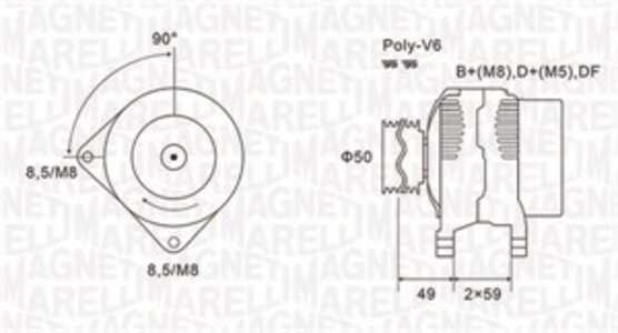 Generator, nissan,opel,renault, 2310000Q0H, 4416689, 4434149, 8200251006, 8200660022, 93169474, 93189013, 93198275