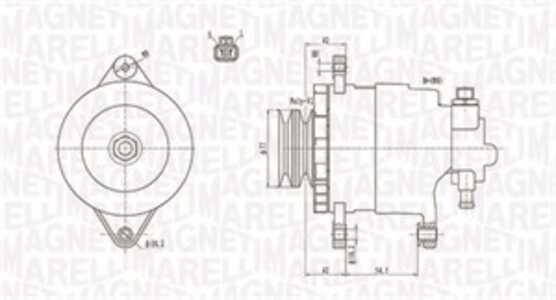 Generator, mitsubishi l 300 buss iii, l200, l400 skåp, pajero iii, pajero sport i, A002T82899, A002T82899A, A002T82899AT, A002T