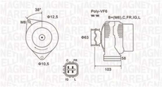 Generator, honda civic coupé vii, civic hatchback vii, civic sedan vii, civic sedan viii, fr-v, 31100PLMA01, 31100PLMA02, 31100