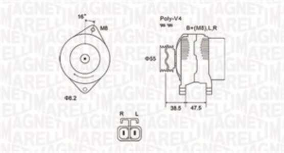 Generator, hyundai atos, getz, kia picanto, 3730002550, 3730002551, 3730002570