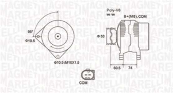 Generator, bmw 5 [e60], 5 touring [e61], 6 [e63], 7 [e65, e66, e67], 12317789981, 12317789984, 12317792072, 12317797521, 123177