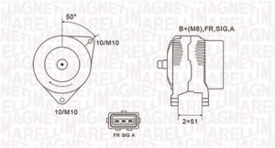 Generator, ford c-max, focus c-max, 1302007, 4M5T10300KA, 4M5T10300KB