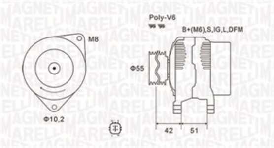 Generator, jeep commander, toyota auris, auris kombi, avensis kombi, verso, 270600T050, 270600T051, 270600T180, 270600T181