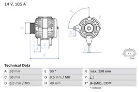 Generator, nissan,opel,renault,vauxhall, 23 10 018 22R, 23 10 081 37R, 23100 00Q3F, 44 20 658, 93168346, 95520960, A 003 TX 048