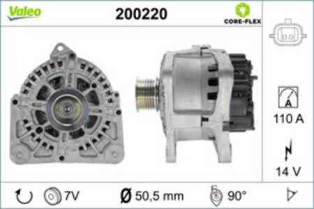 Generator, renault grand scénic ii, megane ii, megane coupé-cabriolet ii, megane kombi ii, megane sedan ii, scénic ii, 77113686