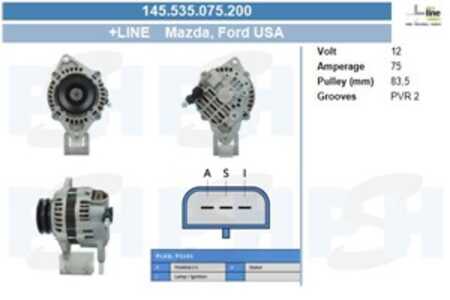 Generator, mazda b-serie, 8RU10300BA, F8RU10300, F8RU10300BA, F8RUBA, WL8118300