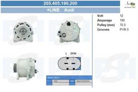 Generator, audi a4 b6, a4 b6 avant, a4 b6 cabriolet, a4 b7, a4 b7 avant, allroad c5, 079903018, 079903018X, 079903021F, 0799030