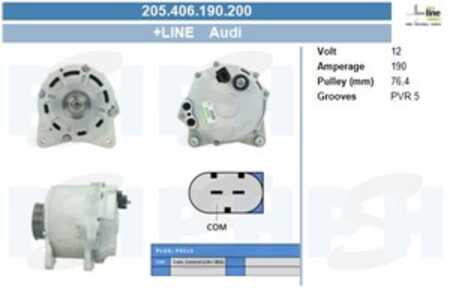 Generator, audi a6 c6, a6 c6 avant, 07L903015B