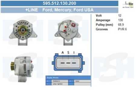 Generator, ford cougar, mondeo i, mondeo ii, mondeo sedan i, mondeo sedan ii, mondeo turnier i, mondeo turnier ii, 1406092, 96B