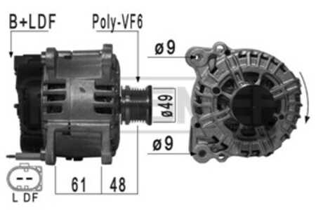 Generator, vauxhall,vw, 03L 903 023 C, 03L 903 023 CX, 03L 903 023 P, 03L 903 023 PX, 03L 903 024 B, 3L9 030 23C X, 3L9 030 23C