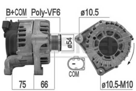 Generator, bmw 1 [f20, f21], 3 [f30, f80], 3 gran turismo [f34], 3 touring [f31], 4 coupé [f32, f82], 12 31 7 823 343, 12 31 7 