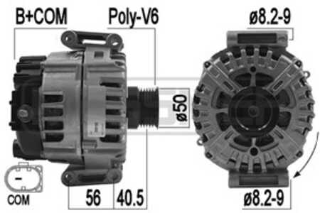 Generator, mercedes-benz, 000 906 79 00, A 000 906 79 00, A9067900