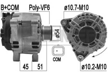 Generator, citroën,fiat,peugeot, 16 068 569 80, 16 090 160 80, 16 112 857 80, 16 128 170 80, 5702 J4, 5705 KR, 96 640 742 80, 9